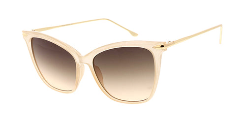 6968 Women's Plastic Cat Eye Metal Temples