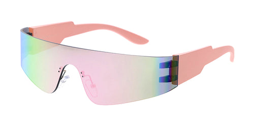 80317 Unisex Plastic Medium Wrap Around Futuristic Shield Frame