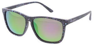 80394KSH/RV KUSH Plastic Large Speckle Printed Thin Frame w/ Color Mirror Lens