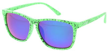 80394KSH/RV KUSH Plastic Large Speckle Printed Thin Frame w/ Color Mirror Lens