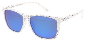 80394KSH/RV KUSH Plastic Large Speckle Printed Thin Frame w/ Color Mirror Lens