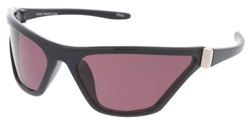 80423 Unisex Plastic Oversized Futuristic Wrap Frame w/ Metal Accent