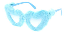 80523HRT Women's Plastic Large Heart Frame w/ Fur Trim