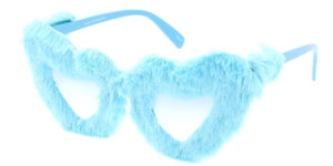 80523HRT Women's Plastic Large Heart Frame w/ Fur Trim