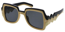 80534 Unisex Plastic Large Square Frame w/ Wavy Temple