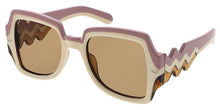 80534 Unisex Plastic Large Square Frame w/ Wavy Temple