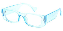 80545BLF/CLR Women's Plastic Small Rectangular Hipster Vintage Inspired Computer Glasses Blue Light Filtering Clear Lens