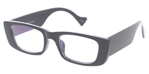 80545BLF/CLR Women's Plastic Small Rectangular Hipster Vintage Inspired Computer Glasses Blue Light Filtering Clear Lens