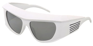 80549 Unisex Plastic Oversized Futuristic Wrap Frame