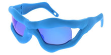 80553REV Unisex Plastic Large Monster Wrap Frame w/ Color Mirror Lens