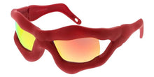 80553REV Unisex Plastic Large Monster Wrap Frame w/ Color Mirror Lens