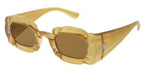 80561 Women's Plastic Medium Rectangle Futuristic Frame
