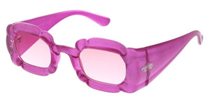 80561 Women's Plastic Medium Rectangle Futuristic Frame