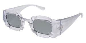 80561 Women's Plastic Medium Rectangle Futuristic Frame