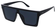 80566 Unisex Plastic Large Flat Top Shield Black Frame