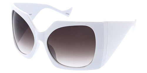 80571 Women's Plastic Oversized Rounded Rectangular Frame
