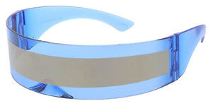 80594 Unisex Plastic Medium Wrap Around Futuristic Shield Frame