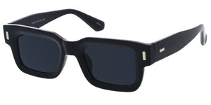 80610 Unisex Plastic Medium Square Thick Chunky Frame w/ Metal Details