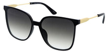80632 Women's Large Plastic Square Hipster Frame w/ Metal Temple