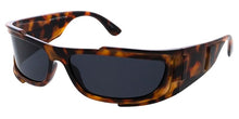 80637 Women's Plastic Large Rectangular Futuristic Wrap Frame