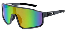 80652ME/REV Men's Plastic Large Sports Shield w/ Color Spectrum Mirror Lens