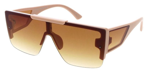 80664 Unisex Plastic Large Rectangular Flat Top Shield Frame