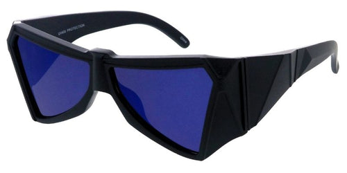 80668 Unisex Large Plastic Futuristic Geometrical  Frame