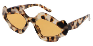 80670 Women's Plastic Large Geometrical Frame