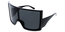 80673 Women's Plastic Oversized Rectangular Shield Frame