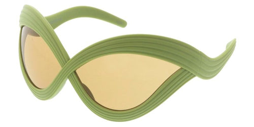 80680 Unisex Plastic Large Wrap Around Futuristic Criss Cross Frame