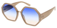 80694 Women's Plastic Large Heptagonal Frame w/ Metal Accent