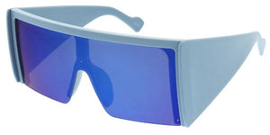 80720 Women's Plastic Oversized Rectangle Shield Frame