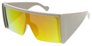 80720 Women's Plastic Oversized Rectangle Shield Frame