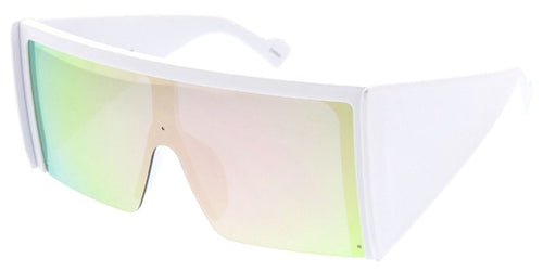 80720 Women's Plastic Oversized Rectangle Shield Frame