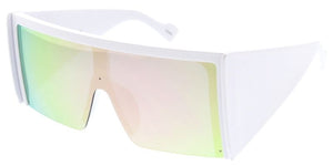 80720 Women's Plastic Oversized Rectangle Shield Frame