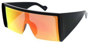 80720 Women's Plastic Oversized Rectangle Shield Frame