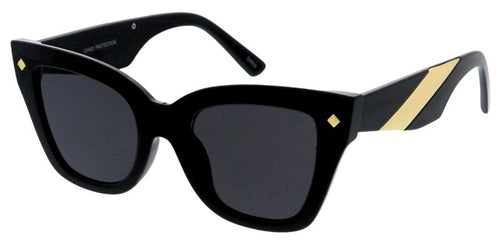 80725 Women's Plastic Large Cat Eye Frame w/ Metal accent