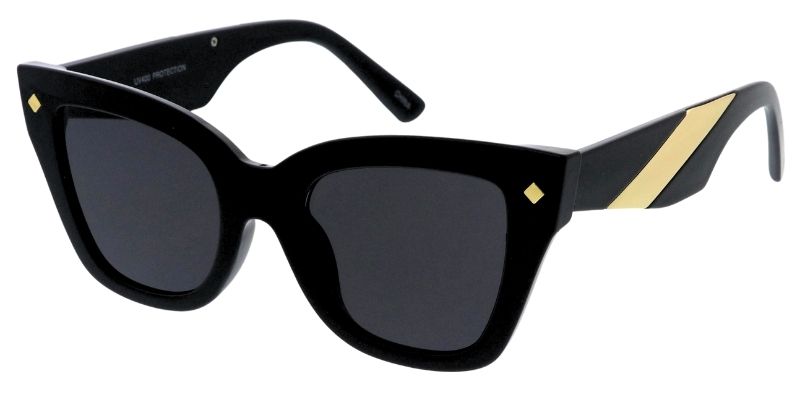 80725 Women's Plastic Large Cat Eye Frame w/ Metal accent – Sunny
