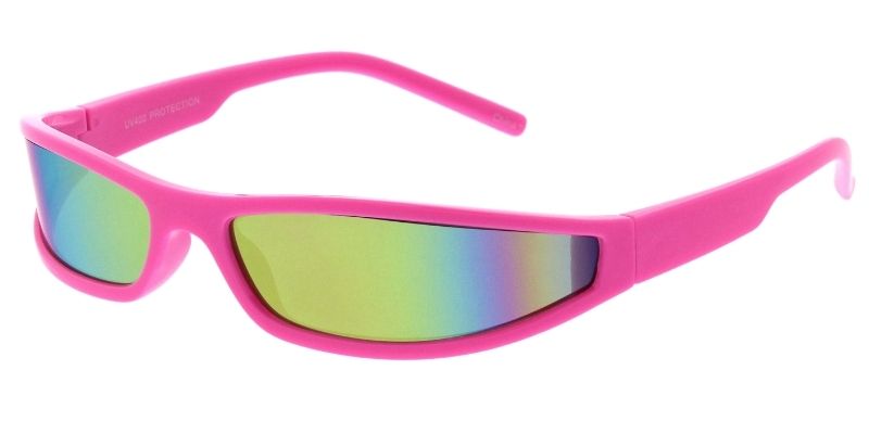 80733 Unisex Futuristic Plastic Small Wrap Around Frame