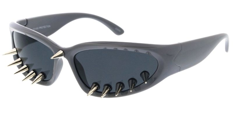 80788 Unisex Plastic Medium Wrap Around Futuristic Spike Novelty Frame
