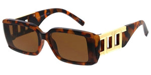 80794 Women's Plastic Medium Rectangle Frame w/ Metal Accent on Temple