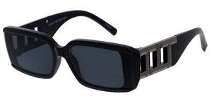 80794 Women's Plastic Medium Rectangle Frame w/ Metal Accent on Temple