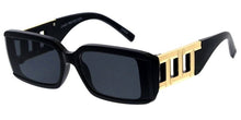 80794 Women's Plastic Medium Rectangle Frame w/ Metal Accent on Temple