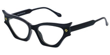 80798CLR Women's Plastic Medium Winged Cat Eye Frame w/ Clear Lens