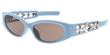 80819 Unisex Plastic Medium Oval Frame w/ Metal Accents On Temple