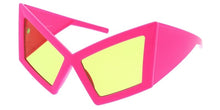 80838 Women's Plastic Oversized Square Cat Eye Frame