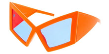 80838 Women's Plastic Oversized Square Cat Eye Frame