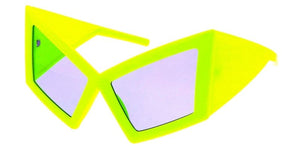 80838 Women's Plastic Oversized Square Cat Eye Frame