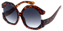 80848 Women's Oversized Plastic 70's Vintage Inspired Round Frame w/ Dropped temple