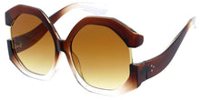 80848 Women's Oversized Plastic 70's Vintage Inspired Round Frame w/ Dropped temple